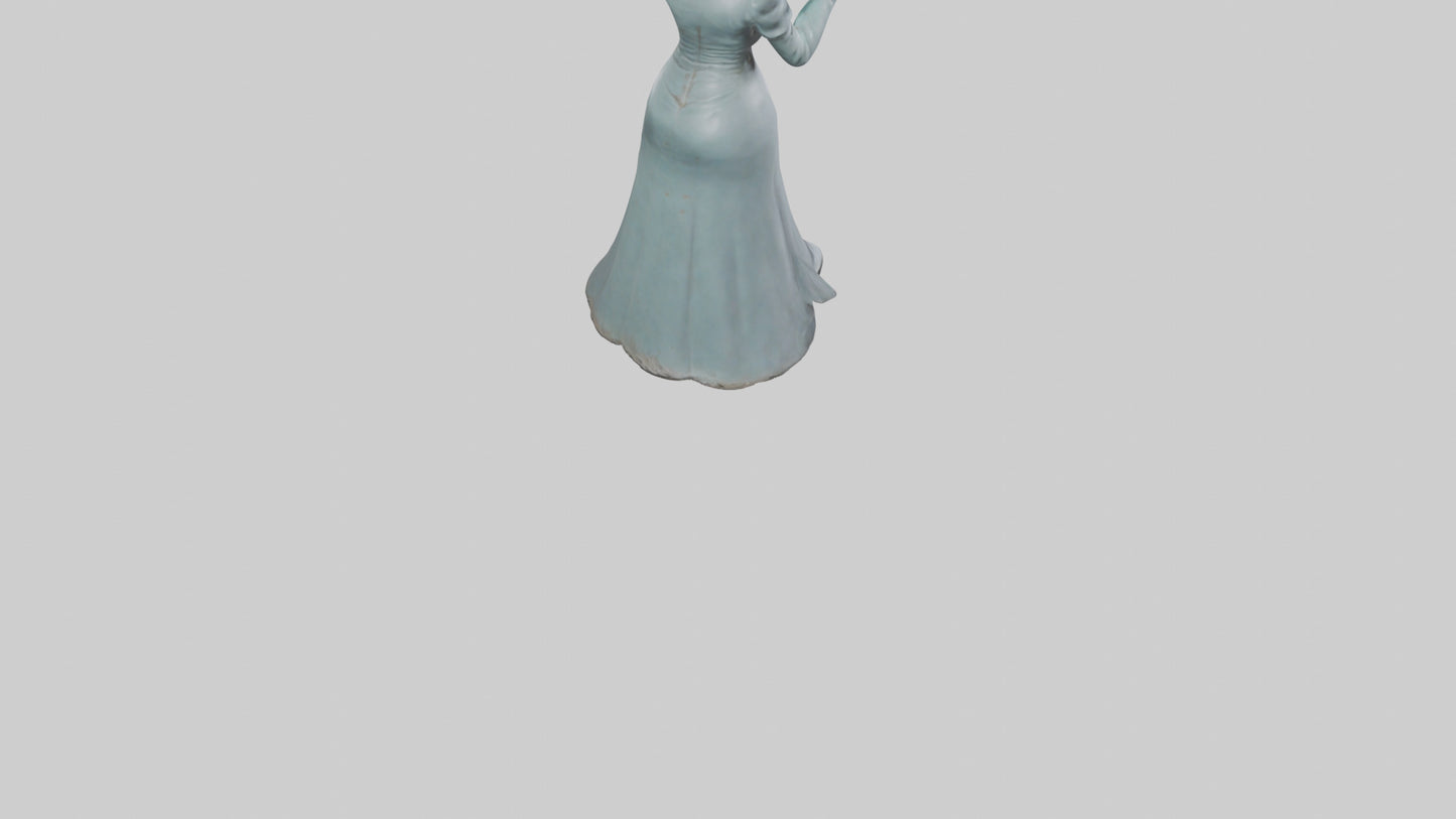 Lucille Ball statue model VR / AR / low-poly