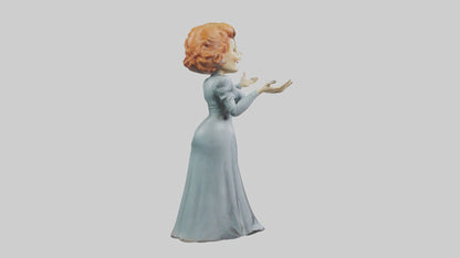 Lucille Ball statue model VR / AR / low-poly