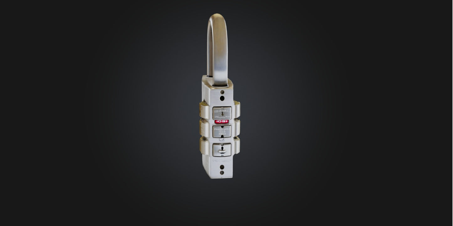 3D model Luggage lock VR / AR / low-poly