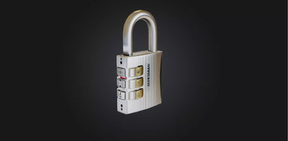 3D model Luggage lock VR / AR / low-poly