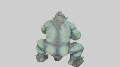 3D model Lurking Troll statue model VR / AR / low-poly