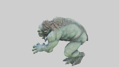 3D model Lurking Troll statue model VR / AR / low-poly