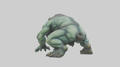 3D model Lurking Troll statue model VR / AR / low-poly