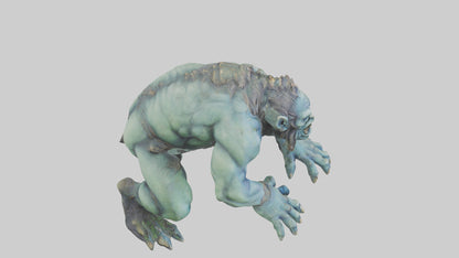 3D model Lurking Troll statue model VR / AR / low-poly