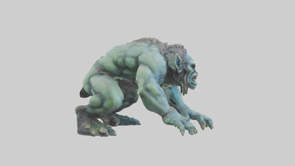 3D model Lurking Troll statue model VR / AR / low-poly