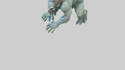 3D model Lurking Troll statue model VR / AR / low-poly