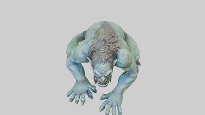 3D model Lurking Troll statue model VR / AR / low-poly