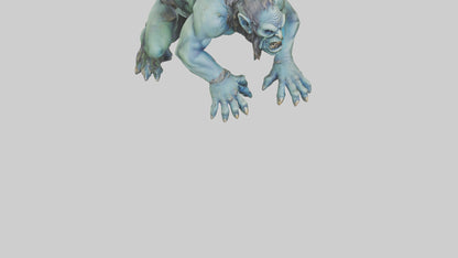 3D model Lurking Troll statue model VR / AR / low-poly