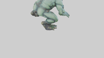 3D model Lurking Troll statue model VR / AR / low-poly