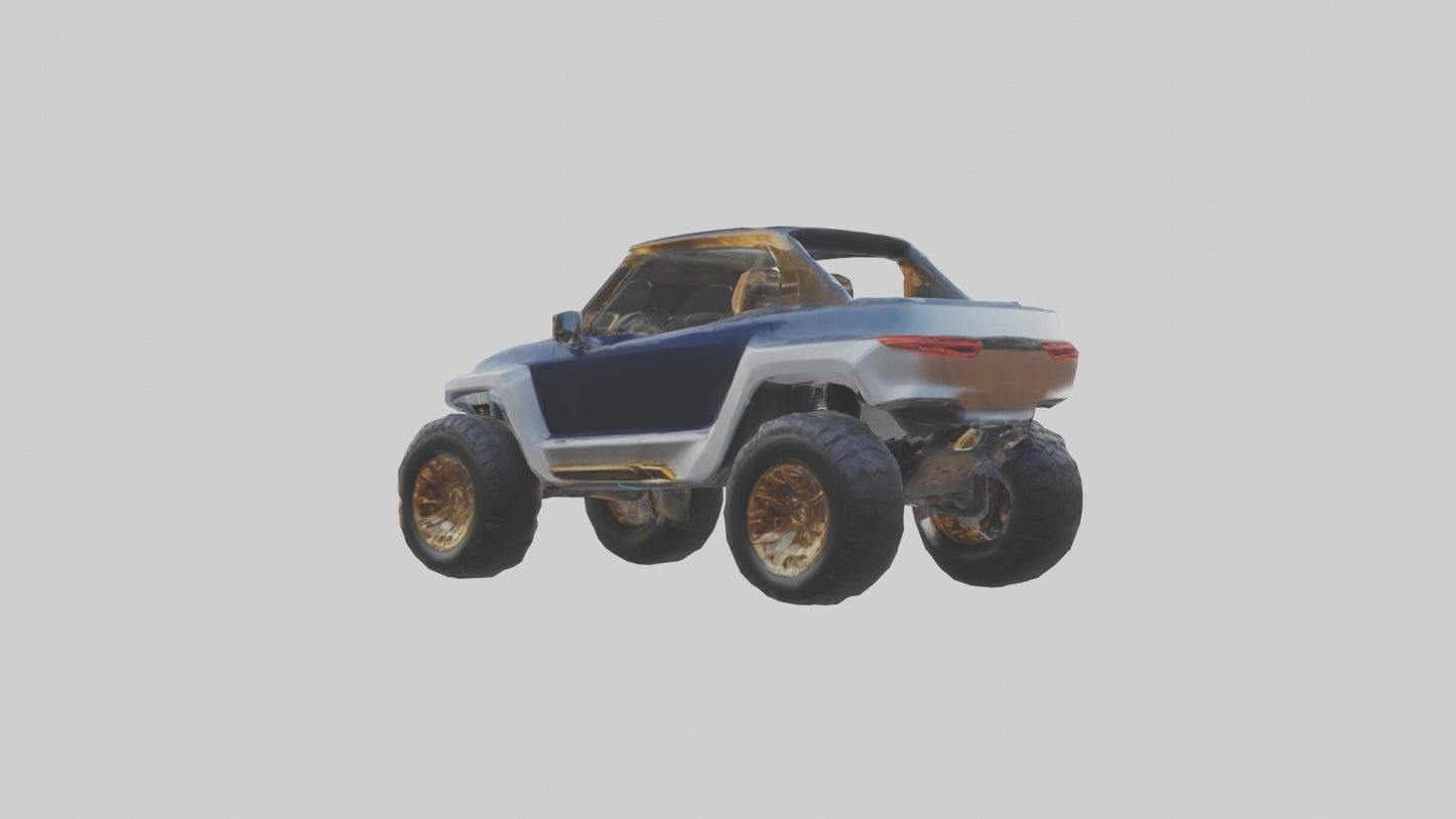 3D model Luxury Electric Offroad Car model VR / AR / low-poly
