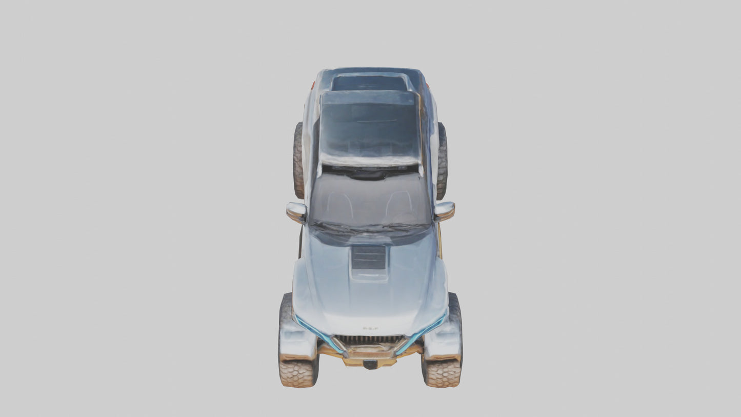3D model Luxury Electric Offroad Car model VR / AR / low-poly