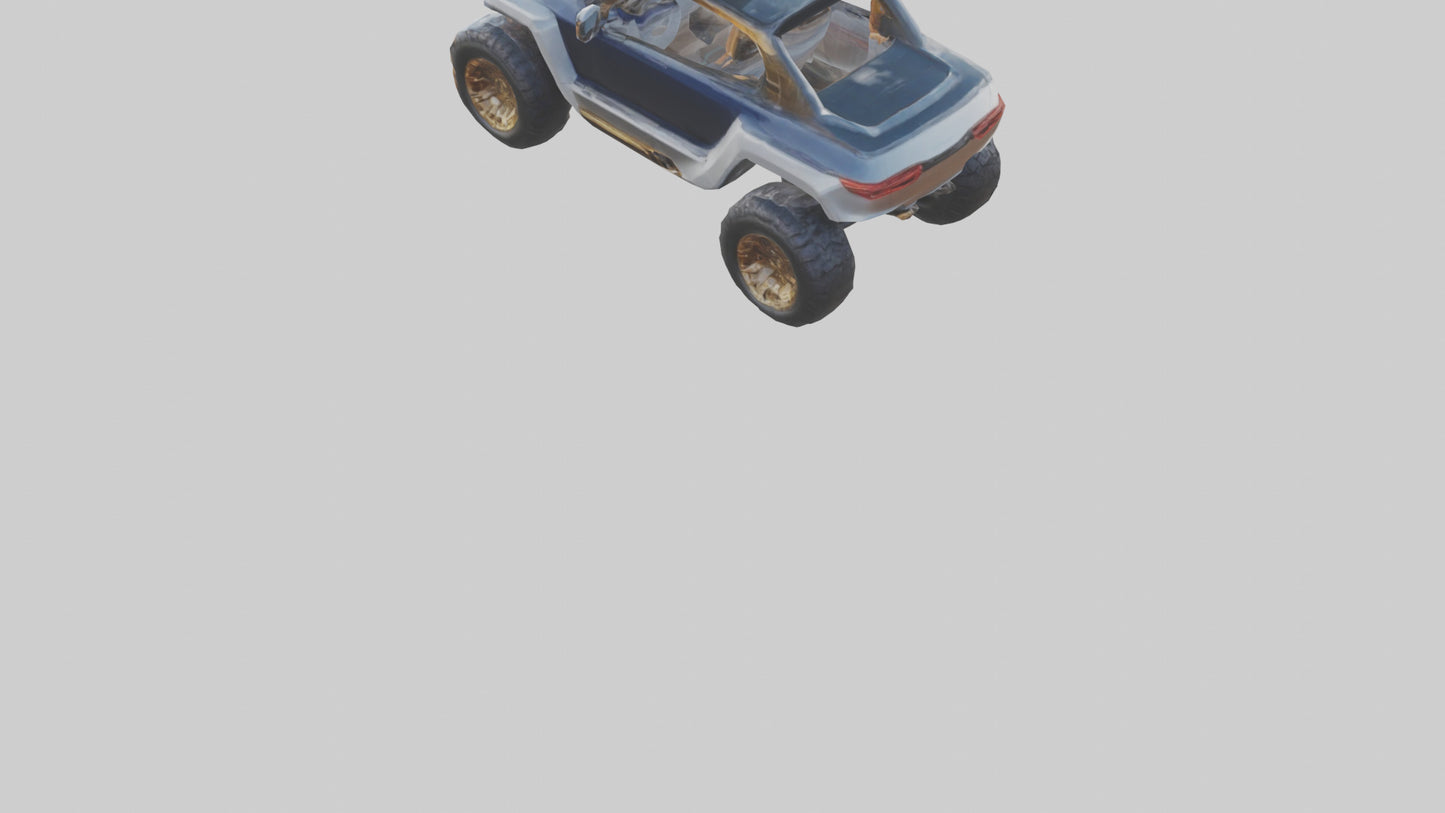 3D model Luxury Electric Offroad Car model VR / AR / low-poly