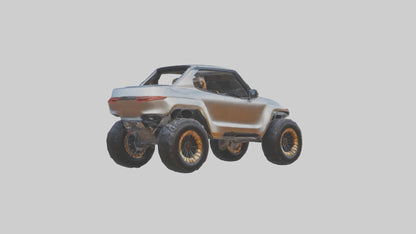 3D model Luxury Electric Offroad Car model VR / AR / low-poly