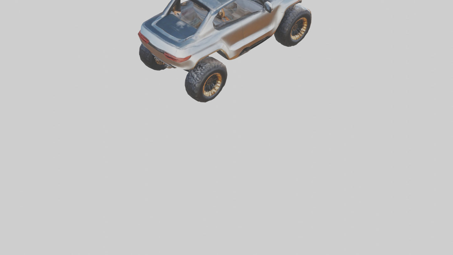 3D model Luxury Electric Offroad Car model VR / AR / low-poly