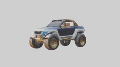3D model Luxury Electric Offroad Car model VR / AR / low-poly
