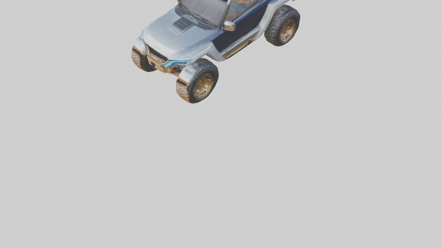 3D model Luxury Electric Offroad Car model VR / AR / low-poly