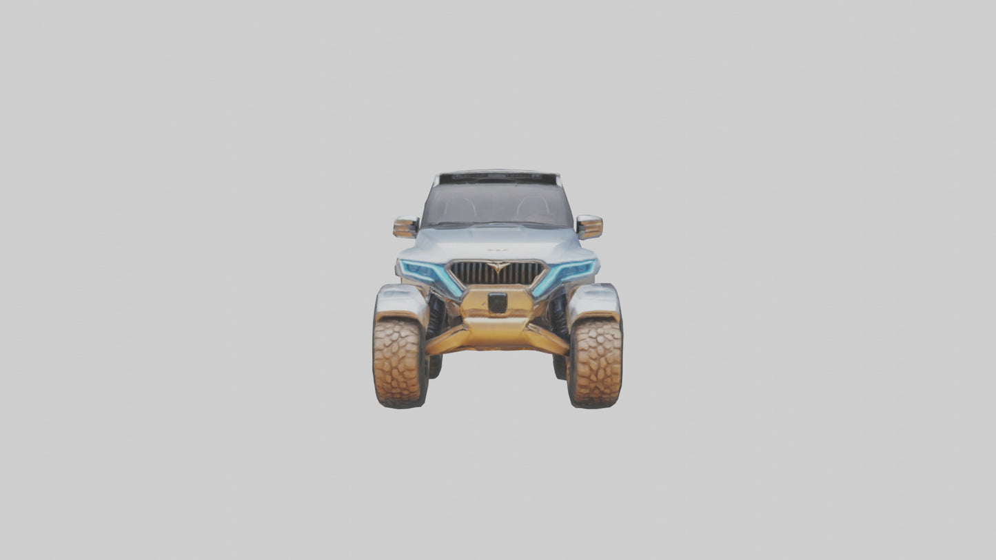 3D model Luxury Electric Offroad Car model VR / AR / low-poly
