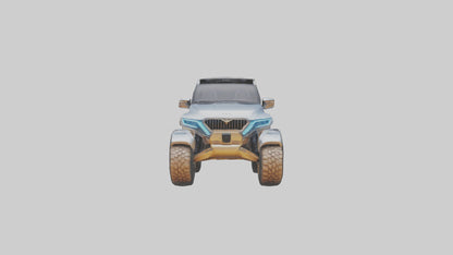 3D model Luxury Electric Offroad Car model VR / AR / low-poly