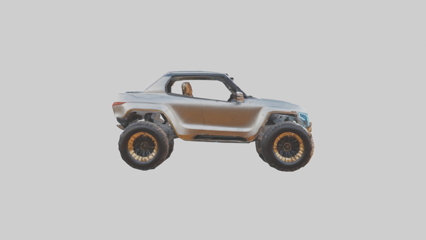 3D model Luxury Electric Offroad Car model VR / AR / low-poly