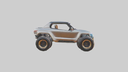 3D model Luxury Electric Offroad Car model VR / AR / low-poly