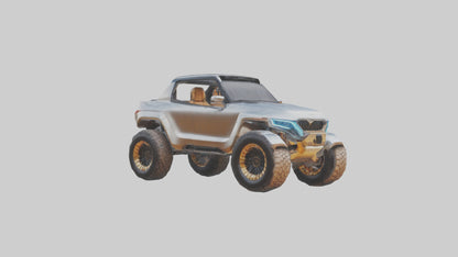 3D model Luxury Electric Offroad Car model VR / AR / low-poly