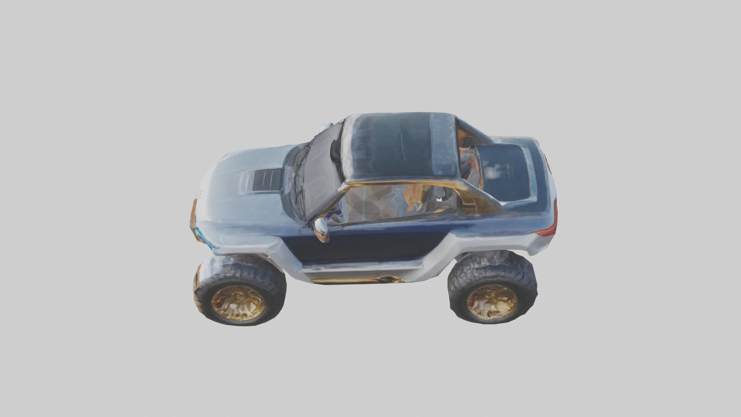 3D model Luxury Electric Offroad Car model VR / AR / low-poly