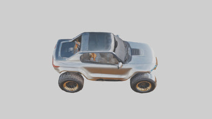 3D model Luxury Electric Offroad Car model VR / AR / low-poly