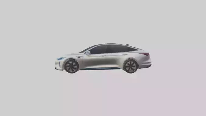 3D model Luxury Electric Sedan model VR / AR / low-poly