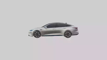 3D model Luxury Electric Sedan model VR / AR / low-poly