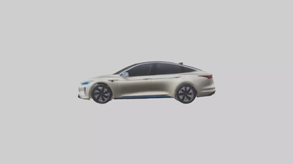 3D model Luxury Electric Sedan model VR / AR / low-poly