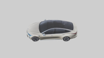 3D model Luxury Electric Sedan model VR / AR / low-poly