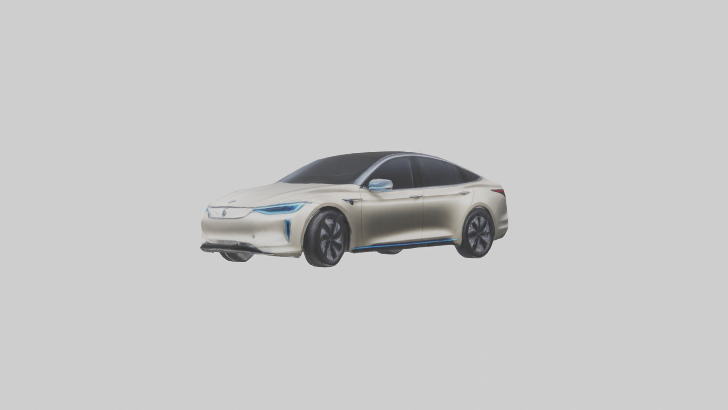3D model Luxury Electric Sedan model VR / AR / low-poly