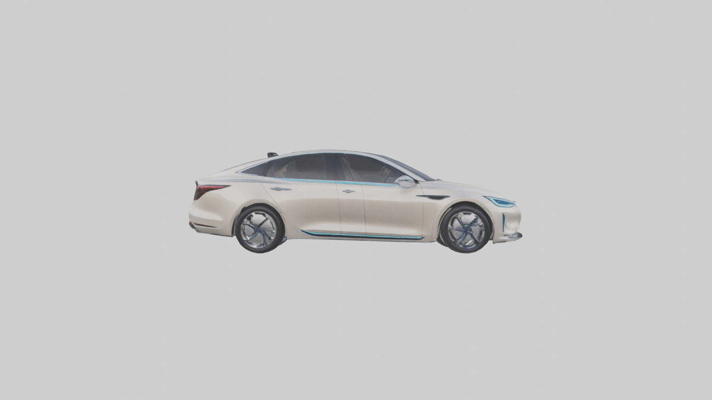 3D model Luxury Electric Sedan model VR / AR / low-poly