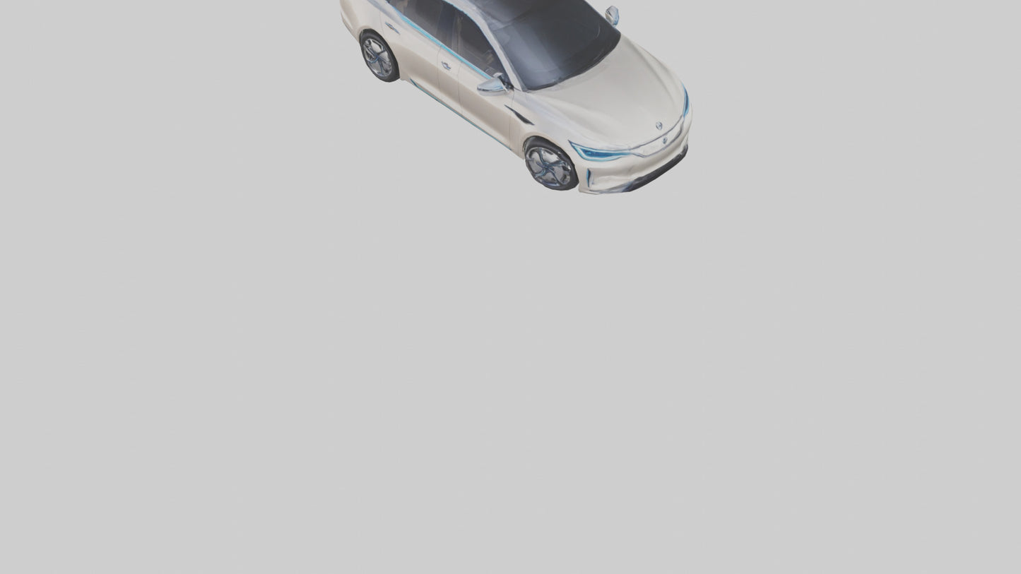 3D model Luxury Electric Sedan model VR / AR / low-poly