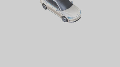 3D model Luxury Electric Sedan model VR / AR / low-poly