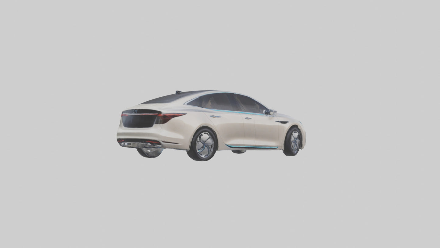 3D model Luxury Electric Sedan model VR / AR / low-poly