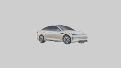 3D model Luxury Electric Sedan model VR / AR / low-poly