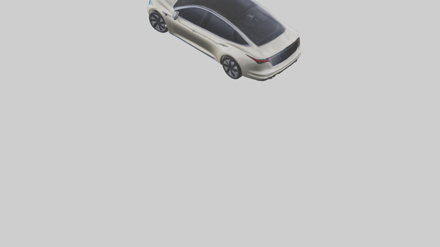 3D model Luxury Electric Sedan model VR / AR / low-poly