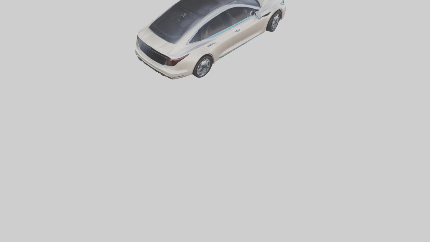 3D model Luxury Electric Sedan model VR / AR / low-poly