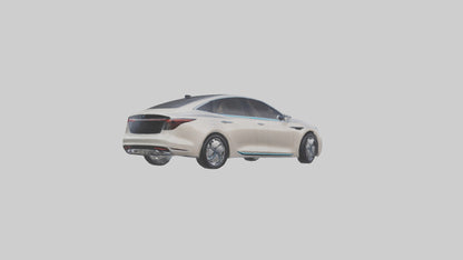 3D model Luxury Electric Sedan model VR / AR / low-poly