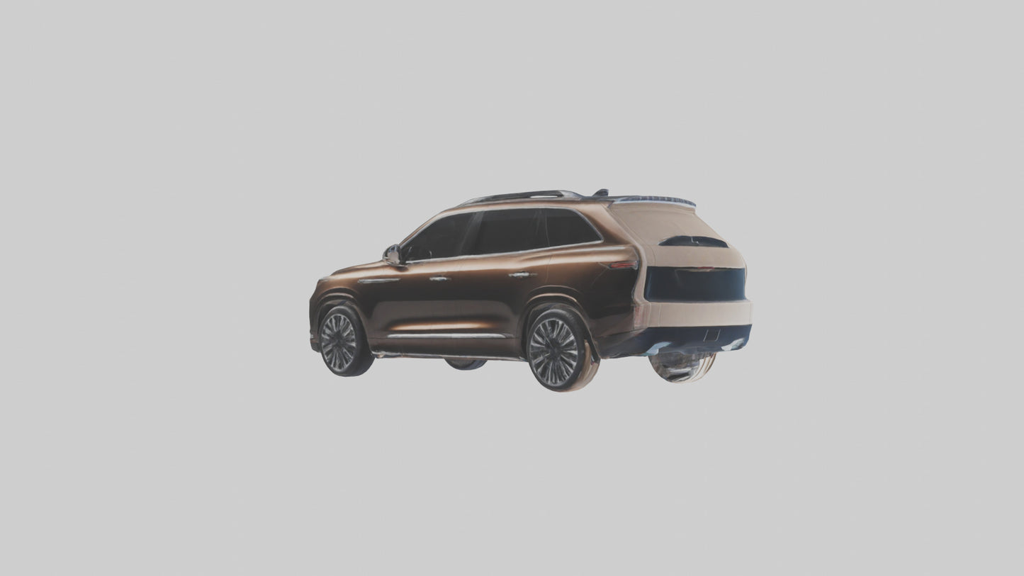 3D model Luxury SUV with Panoramic Roof model VR / AR / low-poly