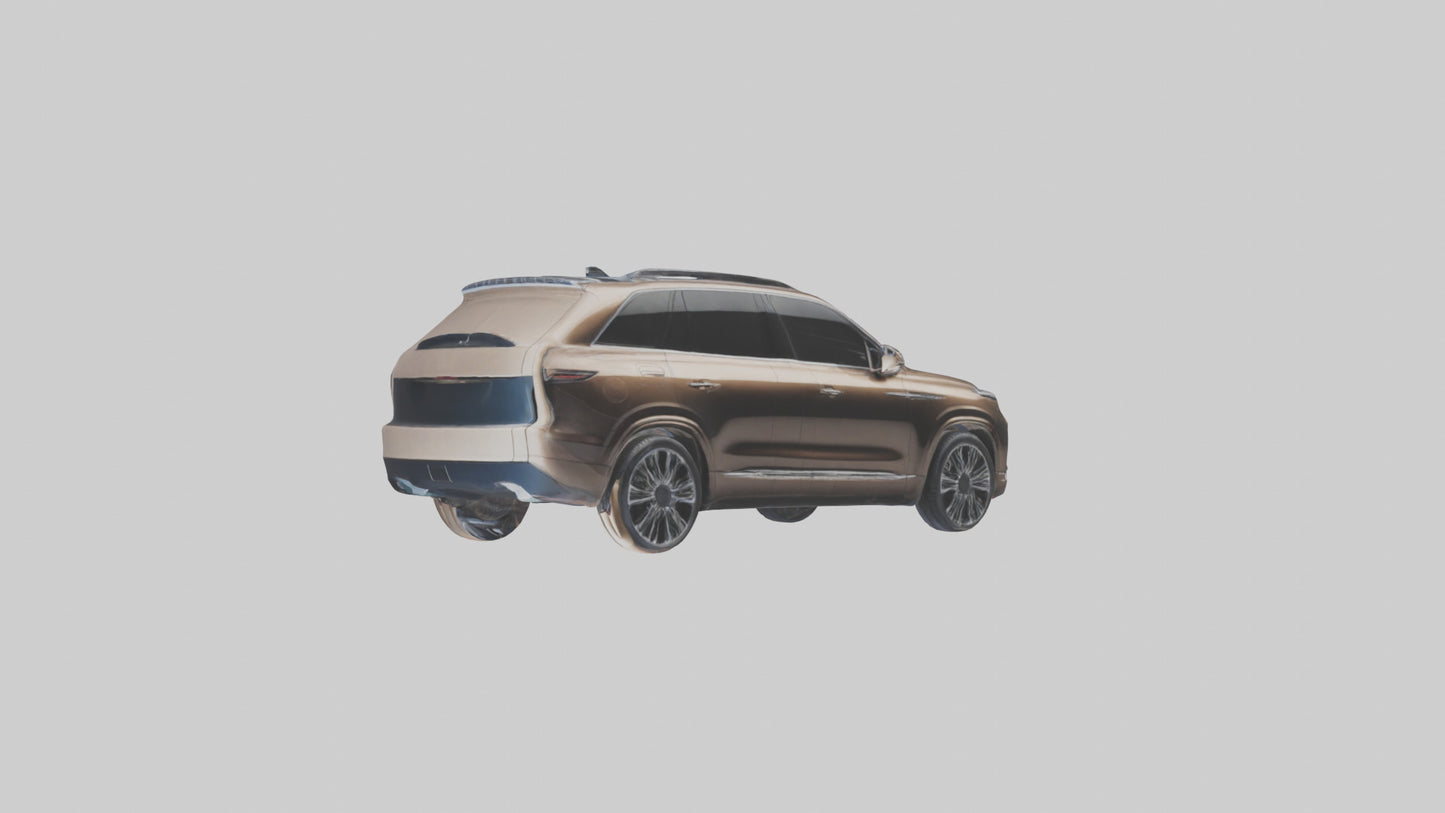 3D model Luxury SUV with Panoramic Roof model VR / AR / low-poly