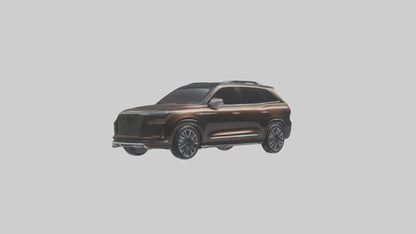 3D model Luxury SUV with Panoramic Roof model VR / AR / low-poly