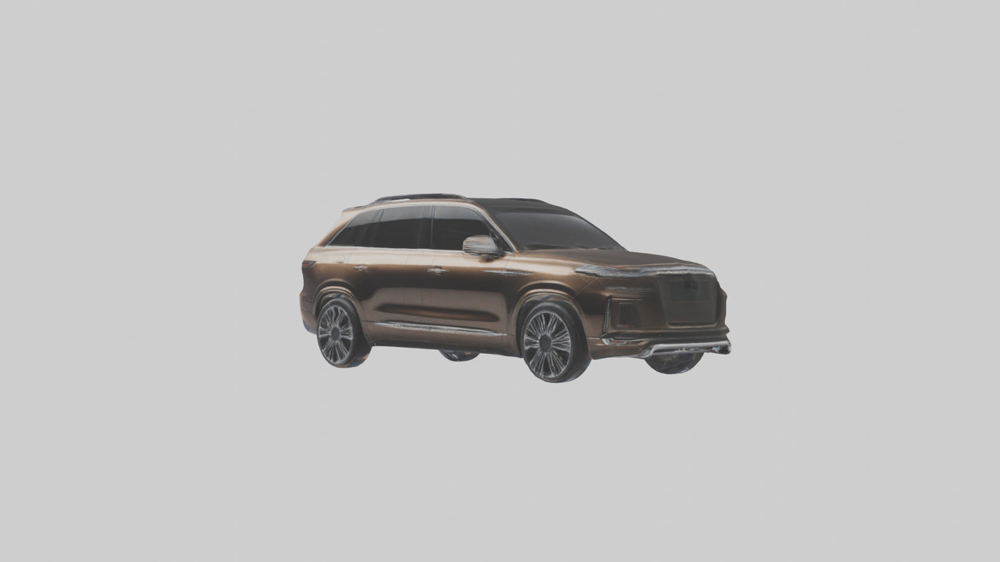 3D model Luxury SUV with Panoramic Roof model VR / AR / low-poly