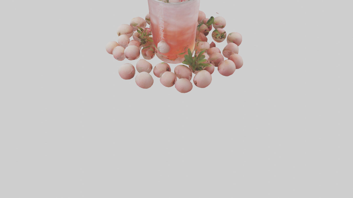3D model Lychee soda model VR / AR / low-poly