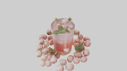 3D model Lychee soda model VR / AR / low-poly