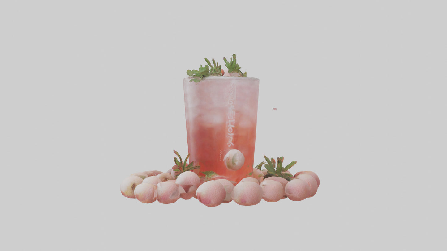 3D model Lychee soda model VR / AR / low-poly