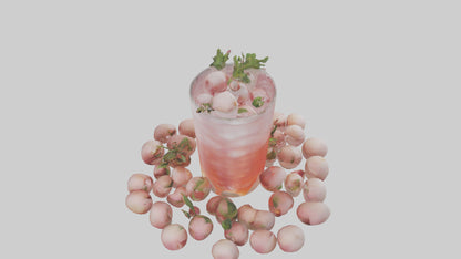 3D model Lychee soda model VR / AR / low-poly