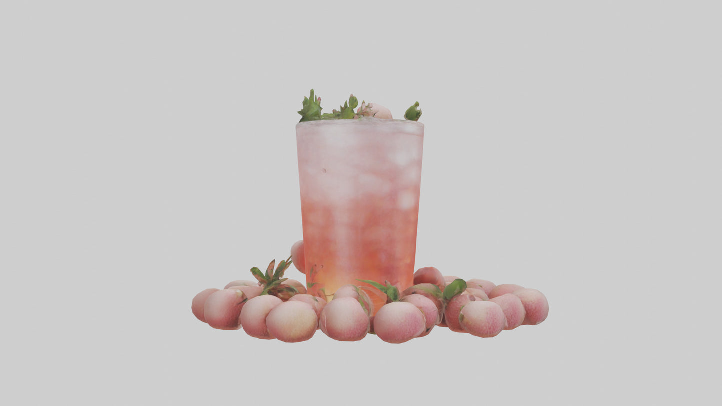 3D model Lychee soda model VR / AR / low-poly