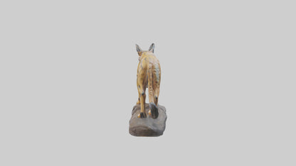 3D model Lynx statue model VR / AR / low-poly